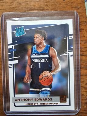 Anthony Edwards 2020-21 Donruss #201 - Bronze - Rated Rookie - Timberwolves
